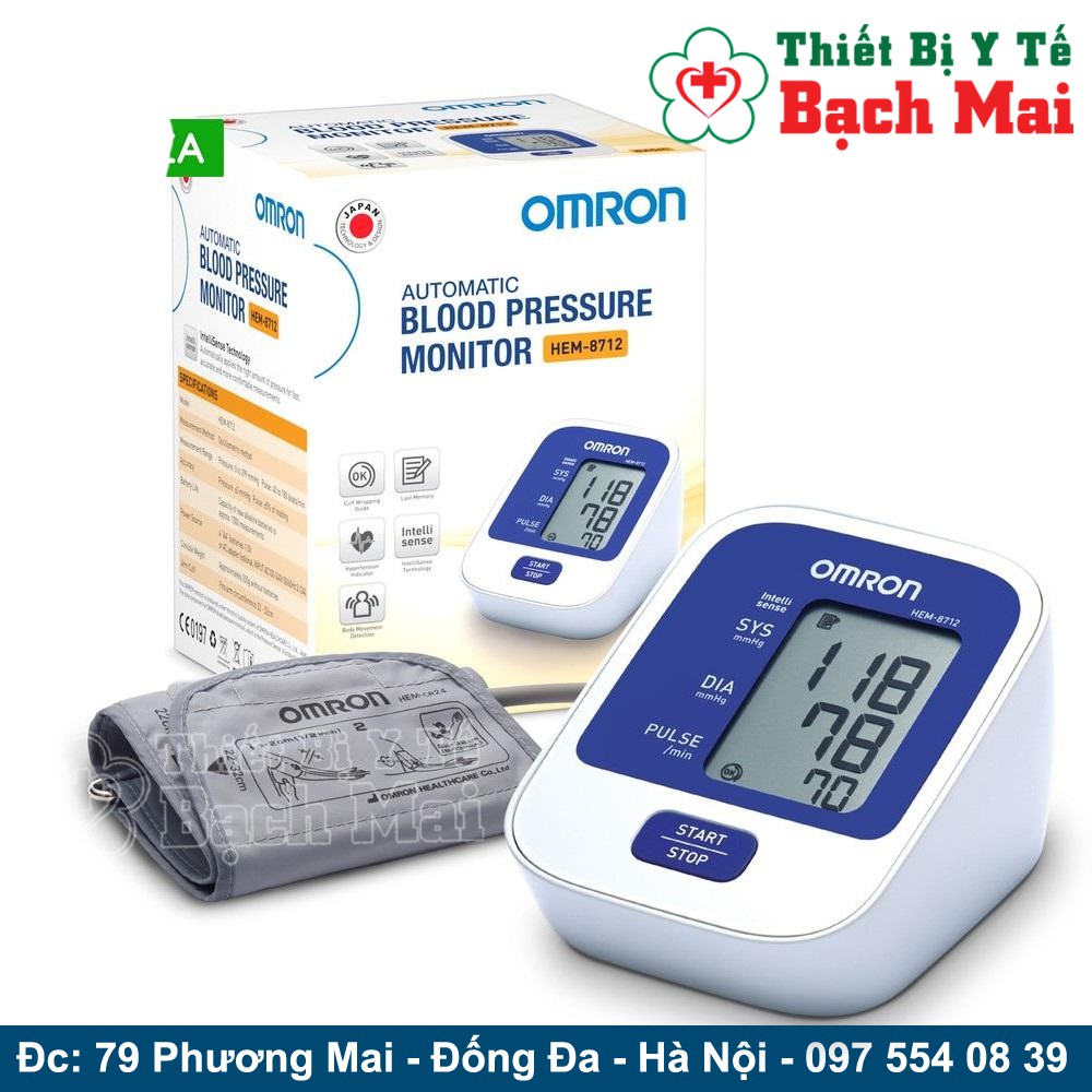Máy Đo Huyết áp Omron HEM-8712 [ NHẬT BẢN]
