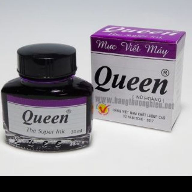 Mực queen ( giá 1 lọ ),. mực viết bút máy