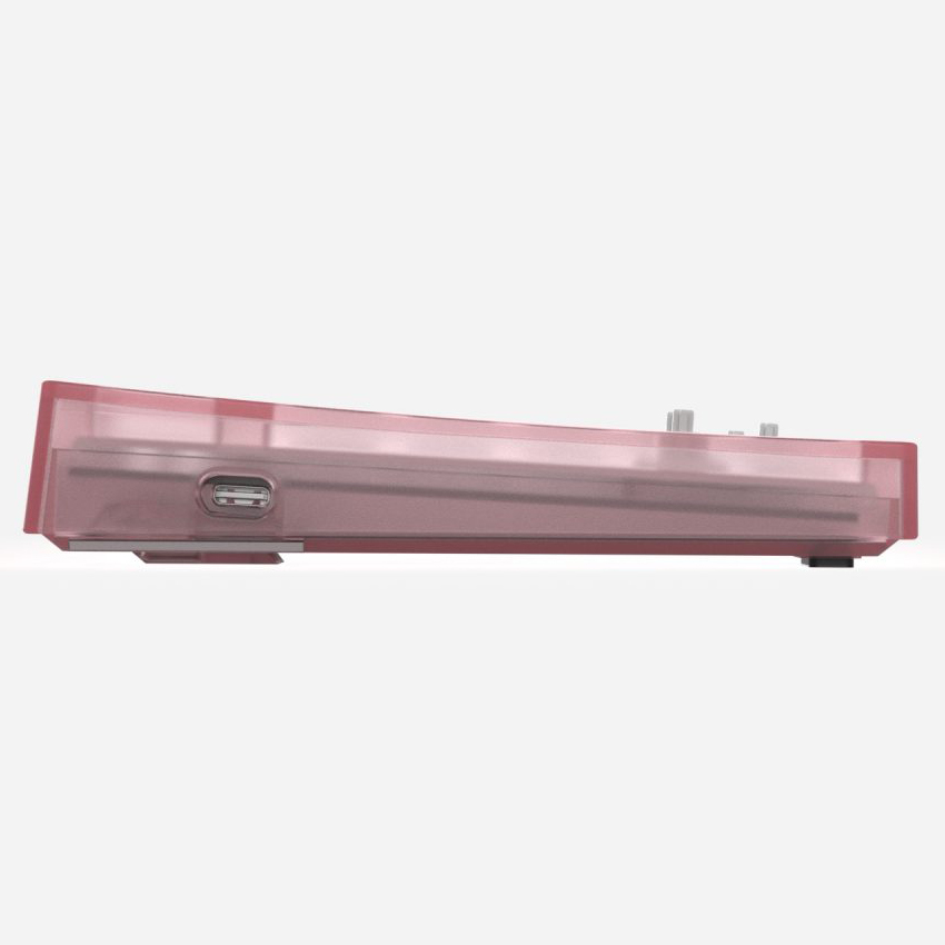 Bộ KIT bàn phím cơ FL-Esports MK870 RGB Clear Pink - Mạch xuôi - Sẵn foam - Hàng chính hãng