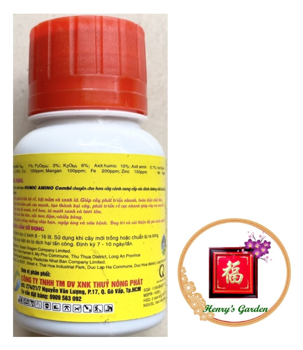 Humic Amino Combi Phân bón lá NPK Sinh học - #231A# 50ml