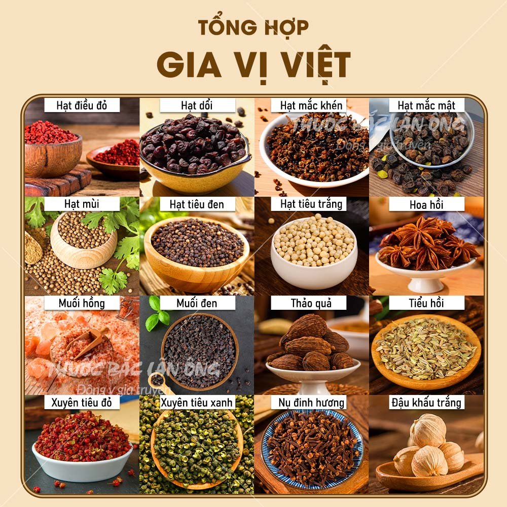 Tiểu hồi khô 100g, hạt tiểu hồi hương, gia vị nấu phở, lẩu cay, tạo mùi hương cho các món ăn