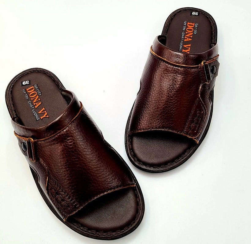 DÉP DA BÒ NAM 100% DA BÒ CAO CẤP SHOP KINSON