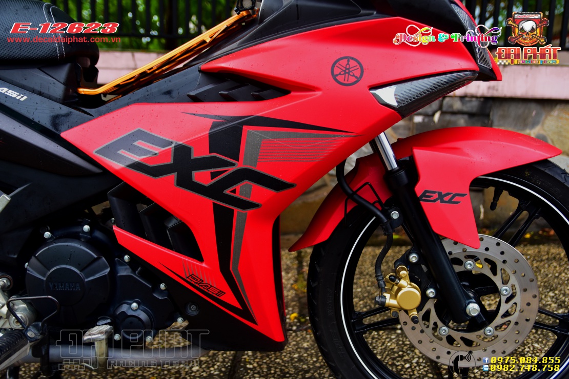 Tem Trùm Exciter 150 MX Đỏ Đen - E-12623