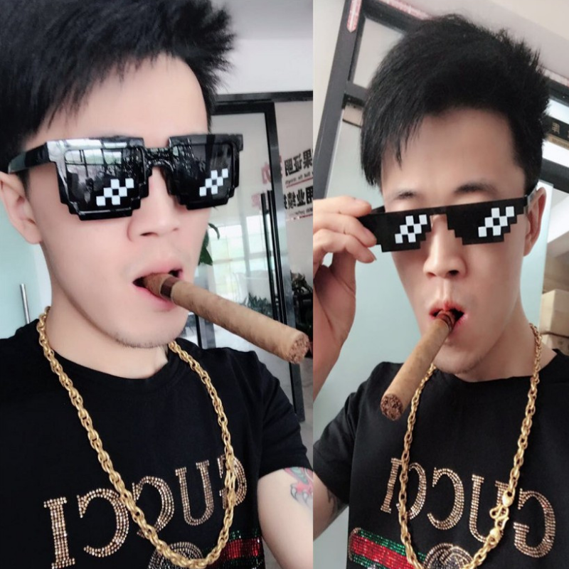 GMLV Kính Mát Thug Life Meme 8 Bit