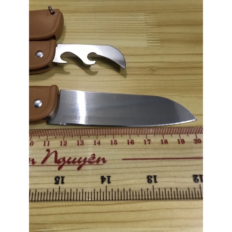 [HCM]dao xếp nâu 2 in 1 có đồ khui 20cm