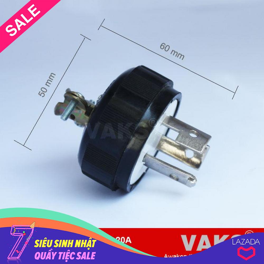 Phích cắm điện locking 1 pha 3 chấu khóa 20A - PC2-2100 - dùng trong ngành may