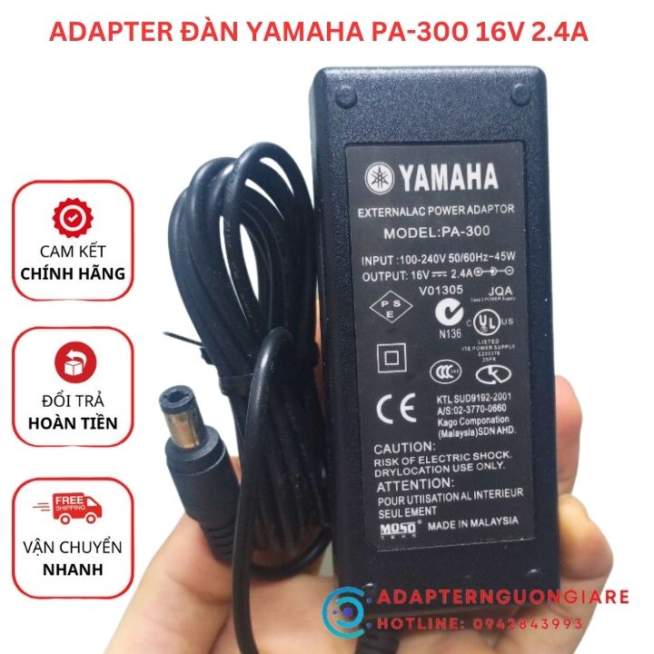 Nguồn - adapter đàn yamaha pa-300 16v 2.4a chính hãng