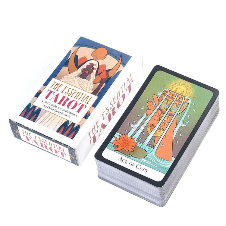 Tarot Oracle Card Mysterious Divination The Essential Tarot Female Girl Card Game Board Game English Playing Cards with Guidebook apposite