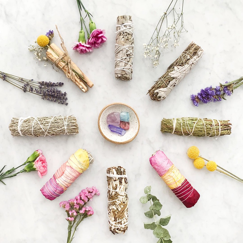 50 loại lá xô thơm - Thảo mộc thanh tẩy nhà cửa (Palo santo, Xô thơm trắng, Xô thơm xanh, Tuyết tùng, hương thảo...