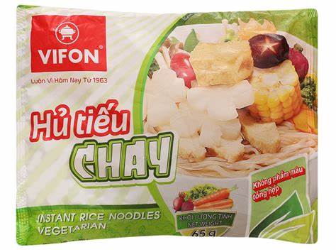 Thùng 30 Hủ Tiếu Chay VIFON (65g / Gói)