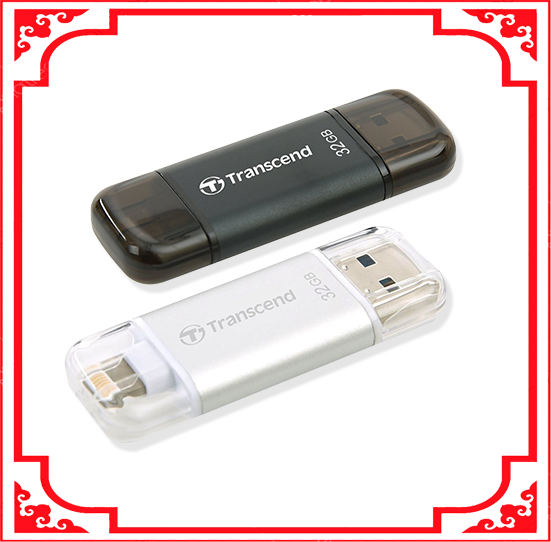 USB cho iPhone Lightning Transcend JetDrive Go 300 32GB (Đen)