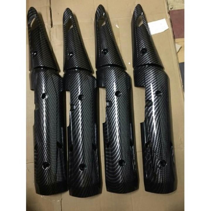 Bộ ốp pô Cacbon Exciter 150 - Vindecal BD