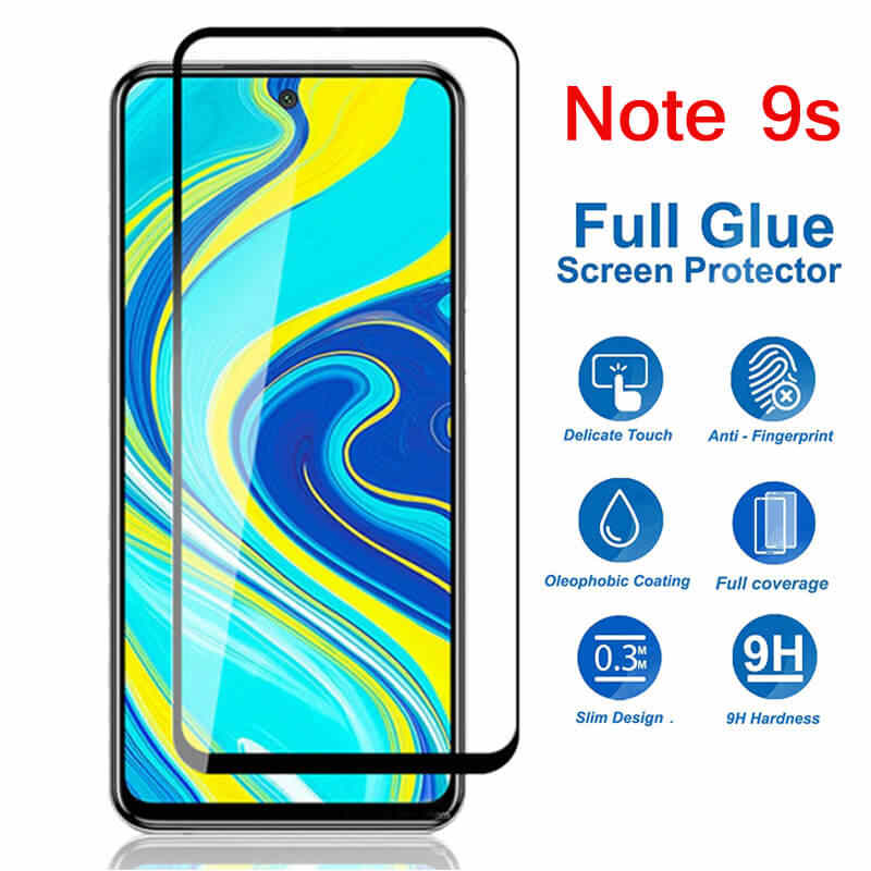 Cường lực full màn cho Xiaomi Redmi Note 9s  (Đen)