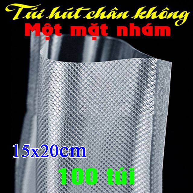 Túi Hút Chân Không Mặt Nhám Size 15x20cm [Set 100 Túi]