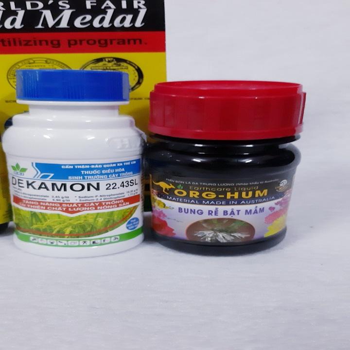 [HCM]BỘ 3 SIÊU PHẨM KÍCH RỄ CỰC NHANH- superthrive 120ml +dekamon+org hum (100ml/chai)
