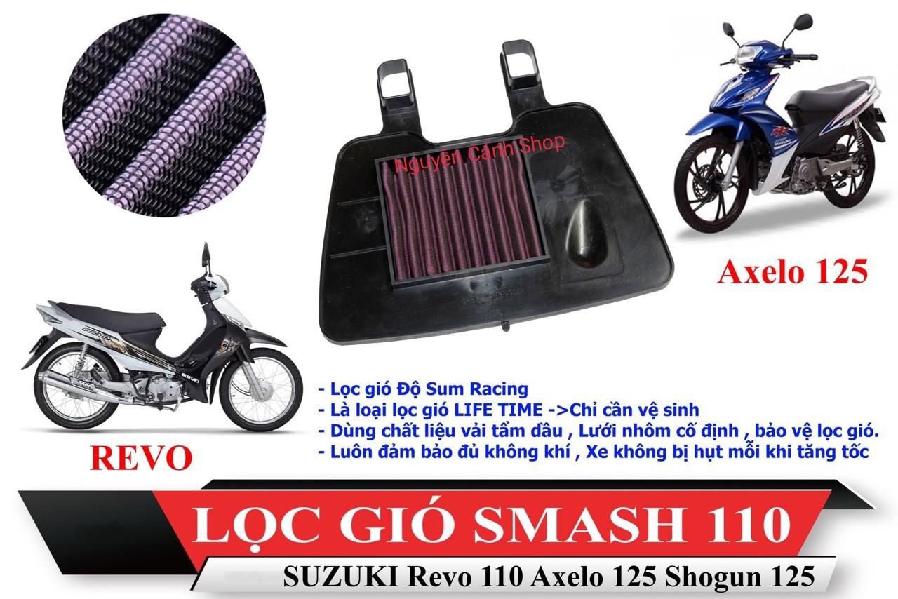 lọc gió XE AXELO ĐỘ lưới đỏ