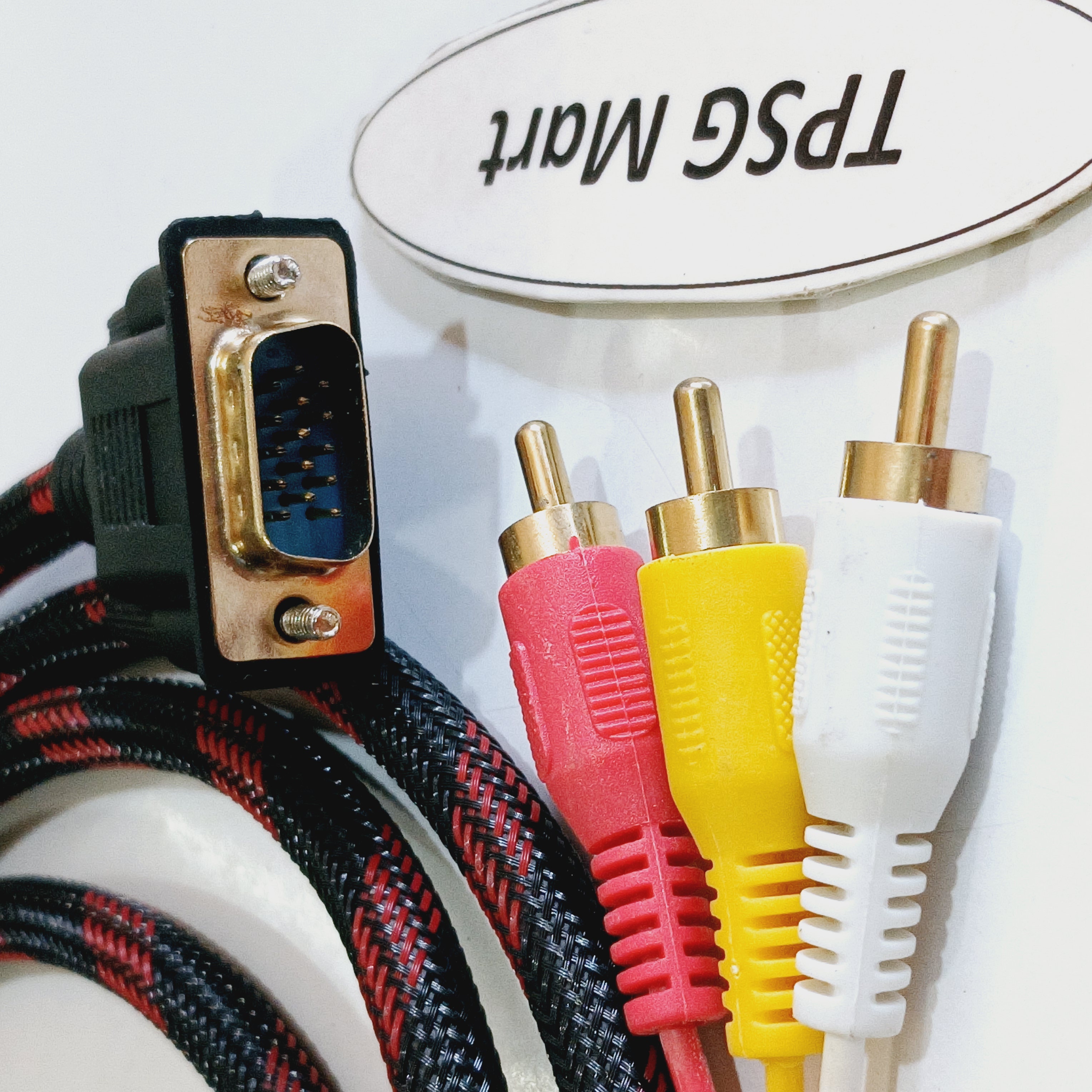 Cáp chuyển VGA ra 3 AV (3 AV - 3 RCA - 3 RGB) / Cáp dài 1.5M