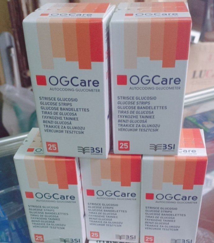 Que thử đường huyết OGCARE (25 que)