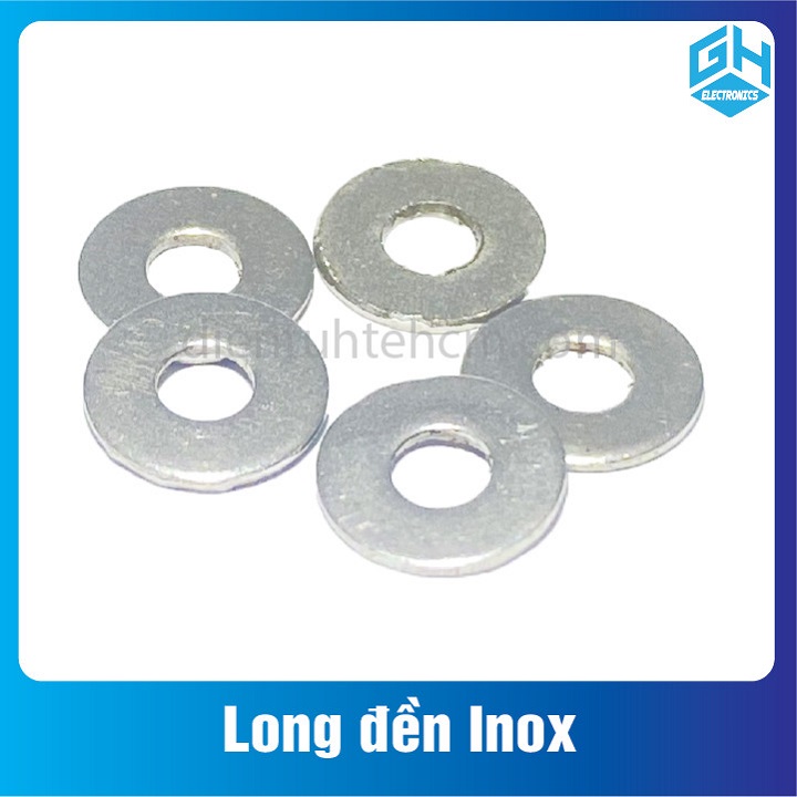 COMBO 50 con long đền Inox m3,m4,m5,m6,m8(chất inox 201)
