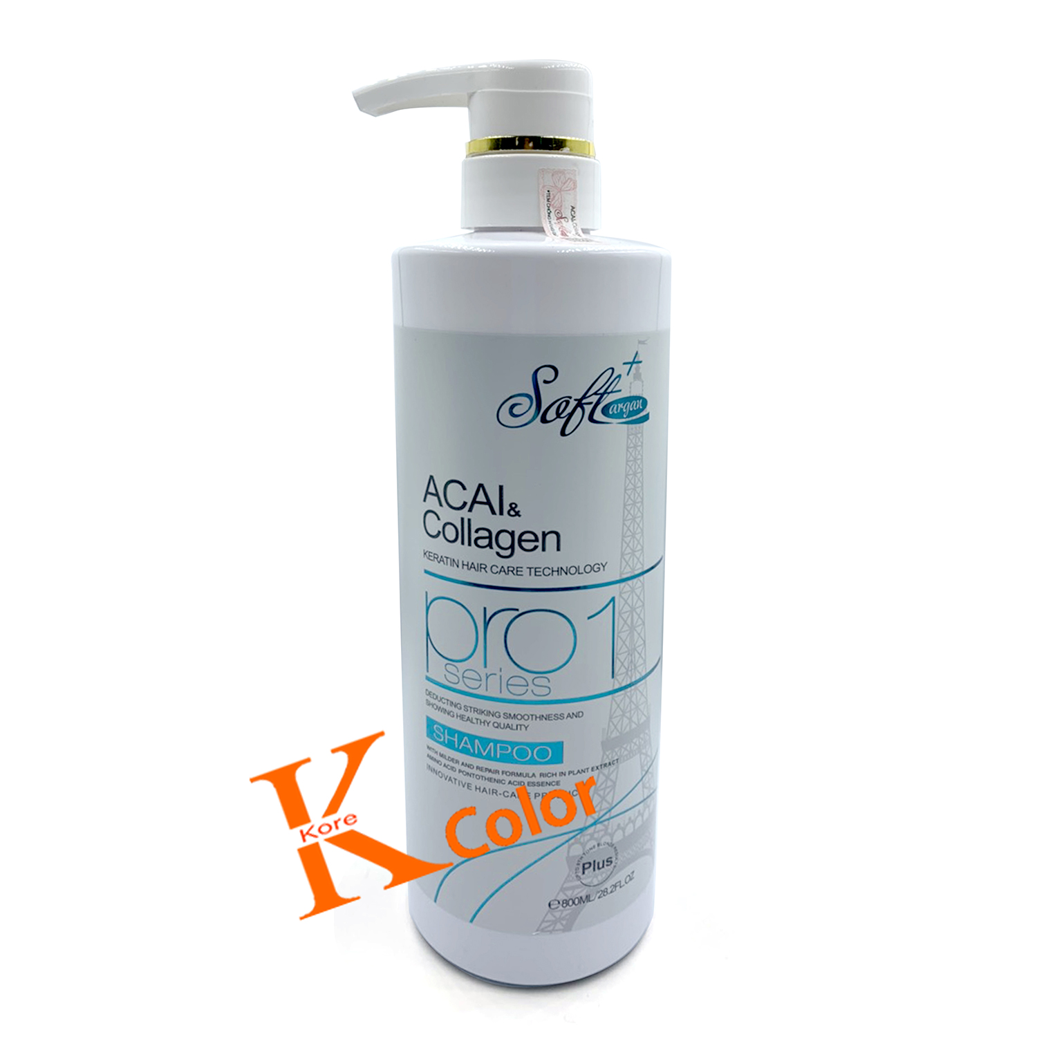 Cặp Dầu Gội Xả Soft & Collagen Argan Soft+ 800ml x2