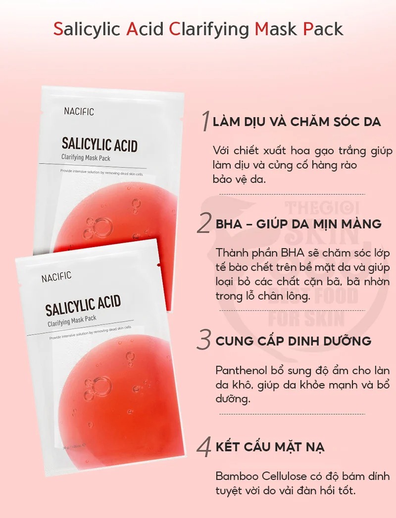 Mặt Nạ Miếng Dưỡng Ẩm Nacific Mask Pack 30g