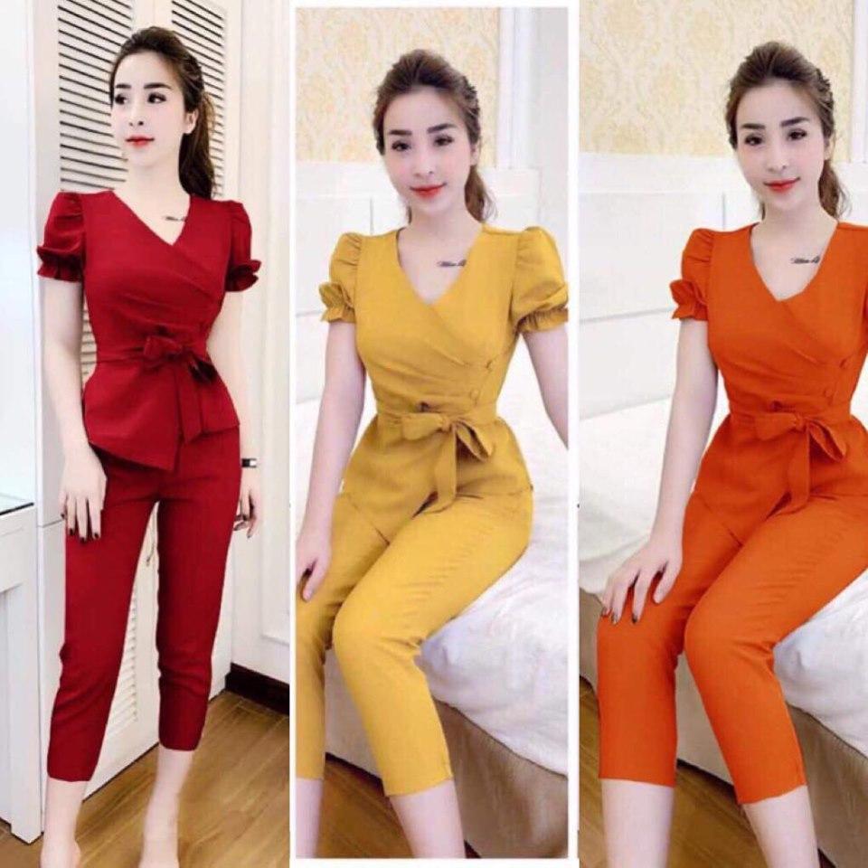 [HCM]SET BỘ THỜI TRANG THẮT NƠ EO SIÊU DỄ THƯƠNG