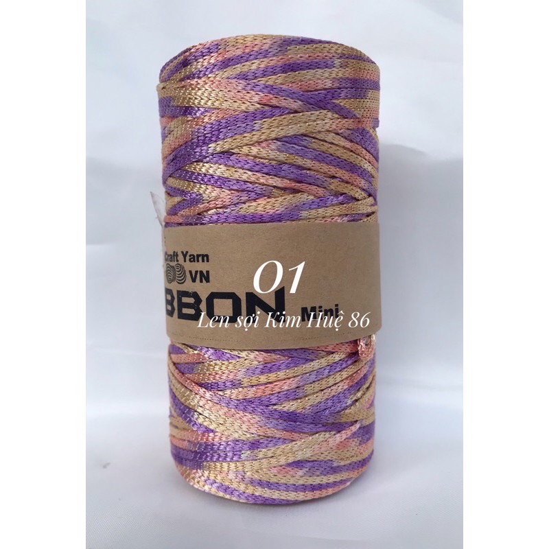 Sợi Ribbon màu loang