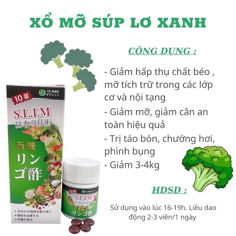 Viên xổ mỡ súp lơ xanh
