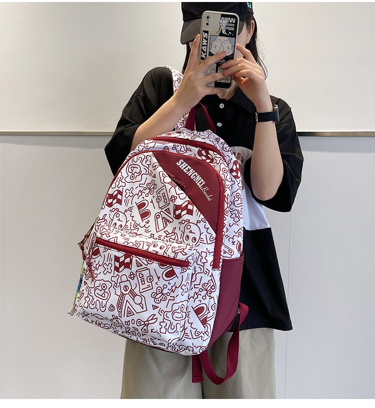 Balo ulzzang kẻ caro đi học học sinh sinh viên Hàn Quốc cao cấp chống nước Lemone BL292