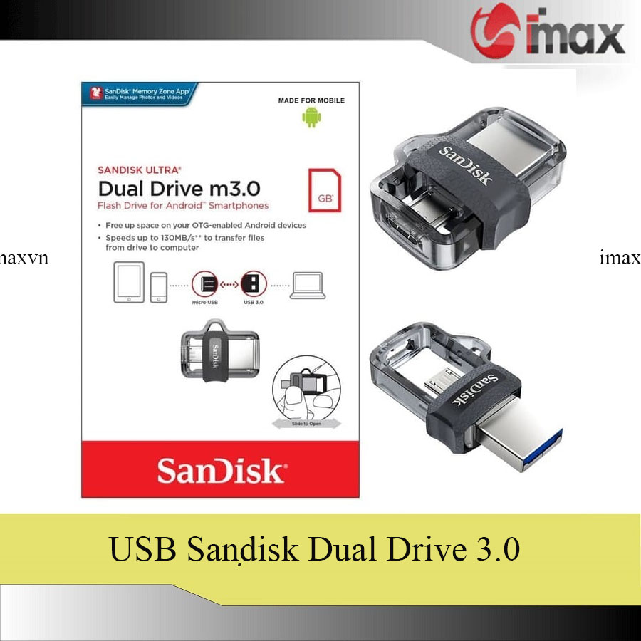Usb sandisk ultra dual drive m3.0 64gb