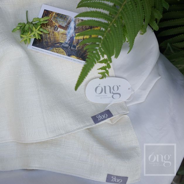 Khăn mặt tơ tằm, khăn mặt lụa thô, raw silk towel