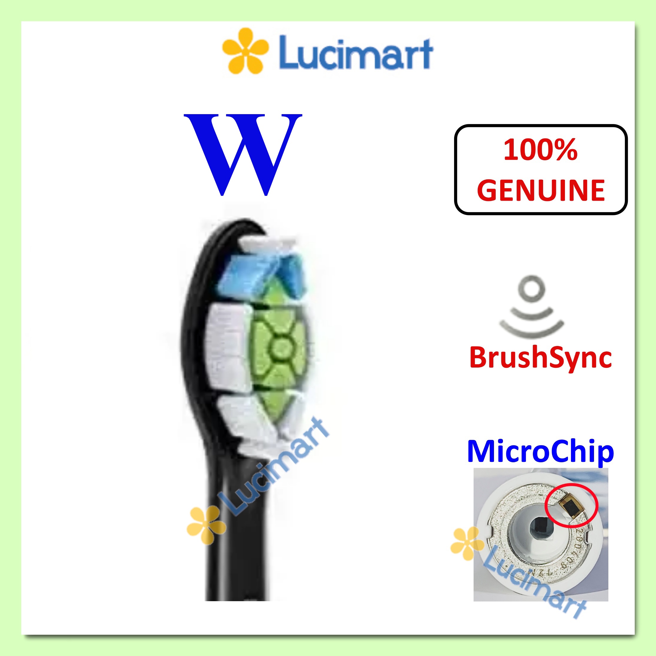 Đầu bàn chải điện Phi.lips Sonicare Diamond Clean W [Hàng Mỹ]