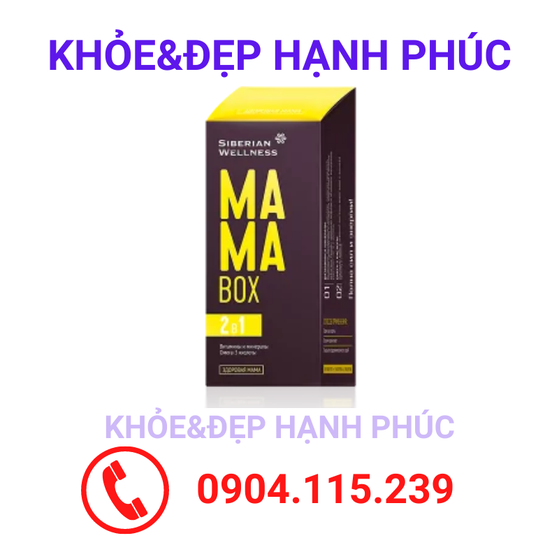 [Hỗ trợ bà bầu] Thực phẩm bảo vệ sức khỏe MAMA BOX – 30 túi