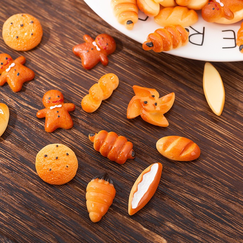 Charm (C281) slime/ Dụng Cụ Charm [Ko Keo & Nút] Hình bánh nướng - (khoảng 1.5cm)