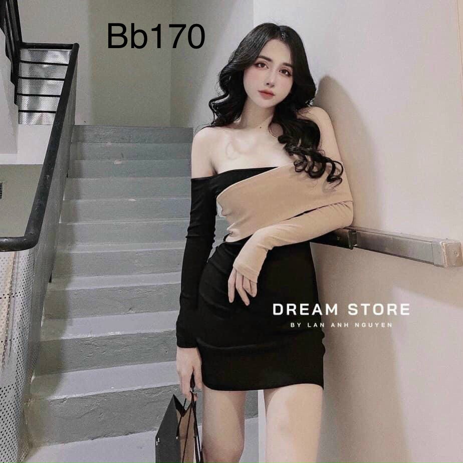 ĐẦM BODY TRỄ VAI TAY DÀI SIÊU CUTE