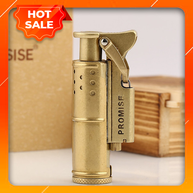 Hột Quẹt Bật Lửa Xăng Đá Promise - BN 005 Kiểu Dáng Cổ Điển
