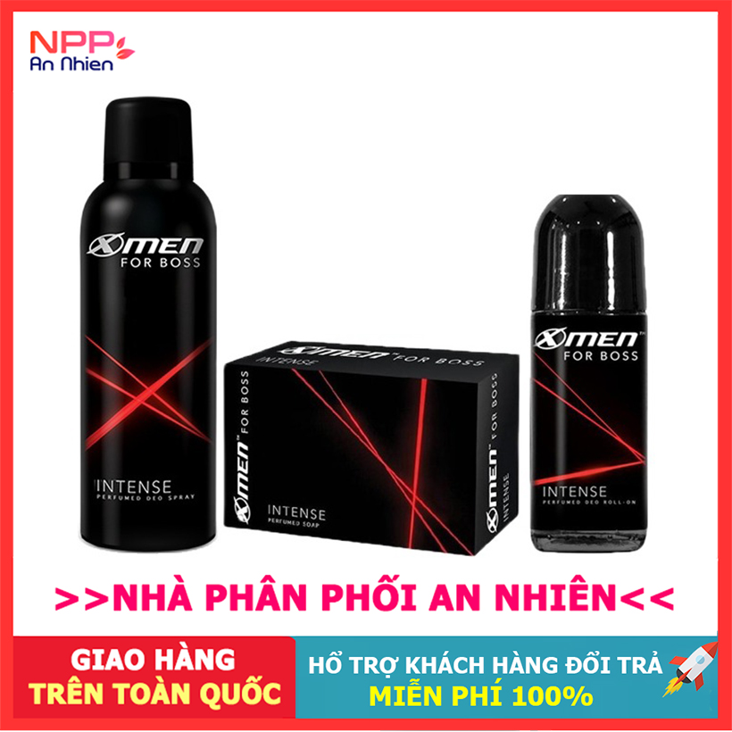 BÁO GIÁ LĂN NGĂN MÙI X-MEN FOR BOSS INTENSE 25ML | Shopee Lazada Sendo Tiki mới nhất 52 Combo bộ 3 khử mùi x-men for boss Intense (gồmXịt khử mùi lăn khử mùi xà bông cục boss) -