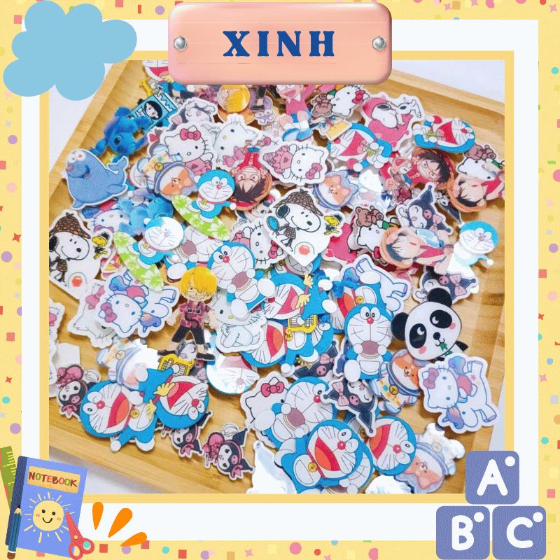 Huy hiệu cài áo, ghim cài balo cute hoạt hình