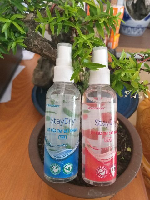 Xịt rửa tay sát khuẩn cho bé StayDry 70ml