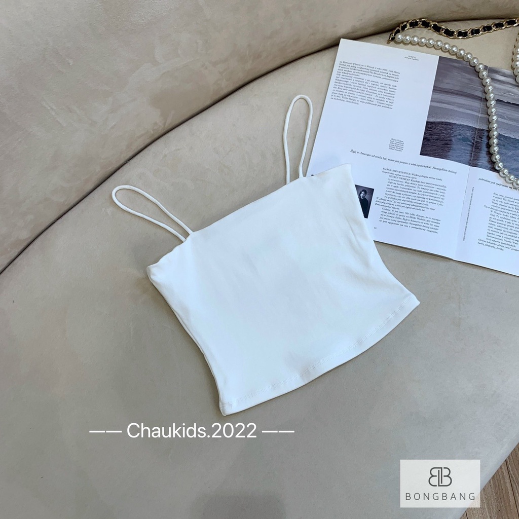 Áo 2 dây bé gái, áo ống 2 dây bún cho bé