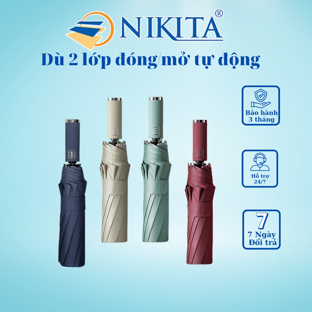 Ô dù che mưa cỡ lớn tự động đóng mở, gấp gọn tiện lợi - Thiết kế mở ngược chống ướt khi mở, gập - Chính hãng NIKITA | Lazada.vn Ô Dù Che Mưa Cỡ Lớn Tự Động Đóng Mở, Gấp Gọn Tiện Lợi - Thiết Kế Mở Ngược Chống Ướt Khi Mở, Gập - Chính Hãng Nikita | Lazada.Vn
