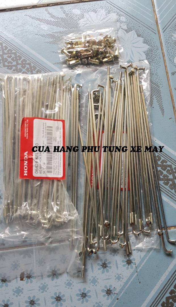Bộ căm cho xe Future 1 hàng ( thắng đĩa trước thắng đùm sau ) - 2 bánh