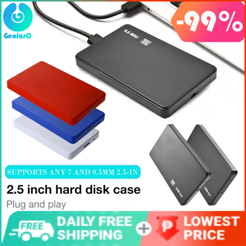 Bảng giá GeniusC Hộp Đựng Ổ Cứng Di Động SSD USB3.0/2.0 2.5Inch SATA Cho Máy Tính Xách Tay Phong Vũ