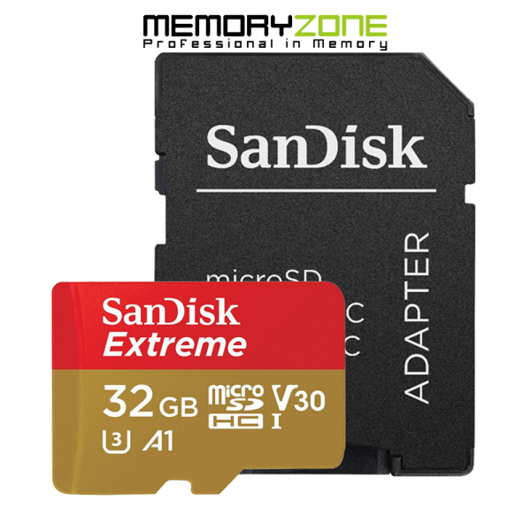 Thẻ Nhớ MicroSDHC SanDisk Extreme V30 A1 667x 32GB 100MB/s SDSQXAF-032G-GN6MN