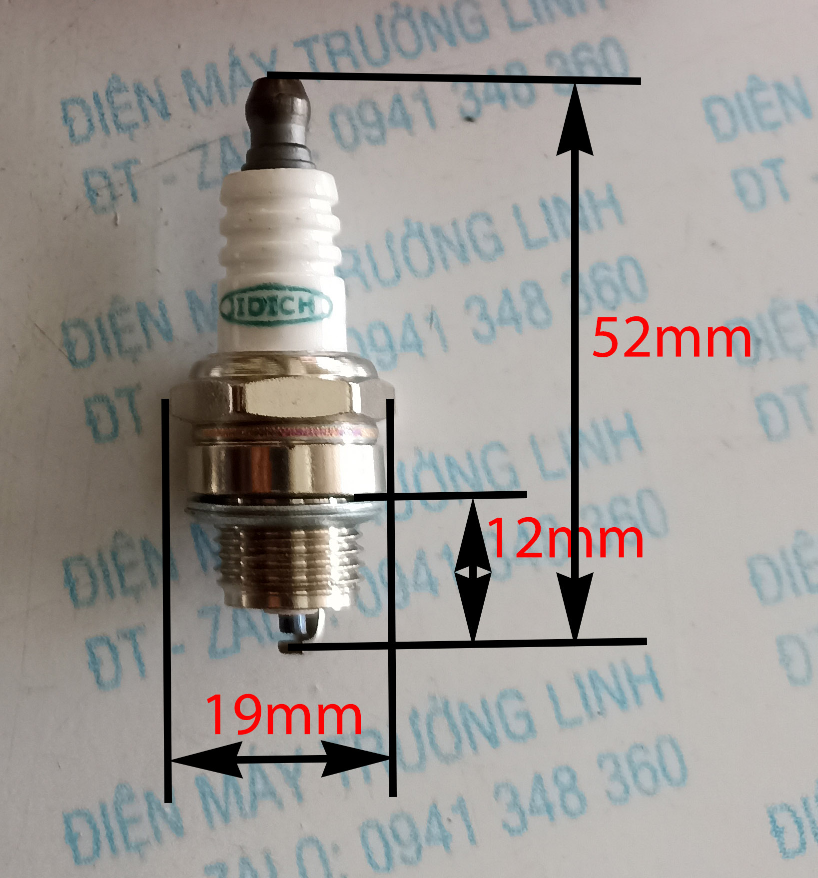 Bugi điện, đánh lửa chuyên dụng cho máy cưa, cắt cỏ 2 thì