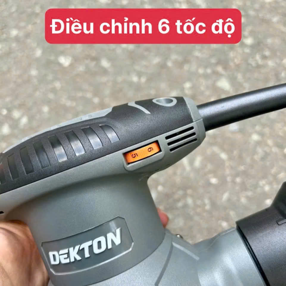 Máy Chà Nhám Tròn 6 Tốc Độ 500W Dekton DK-OS125