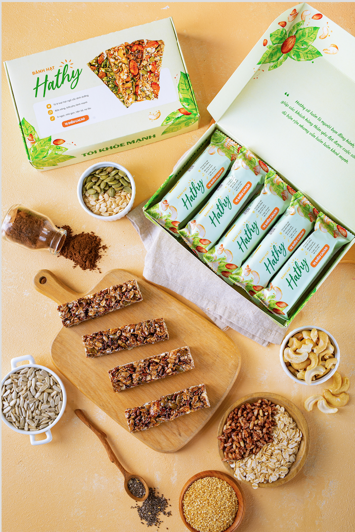 Bánh hạt Hathy - Vị hạt điều cacao