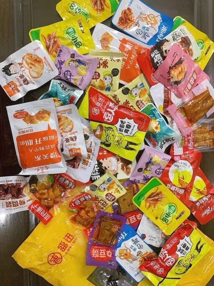 sét ăn vặt hàng nội địa 36 món