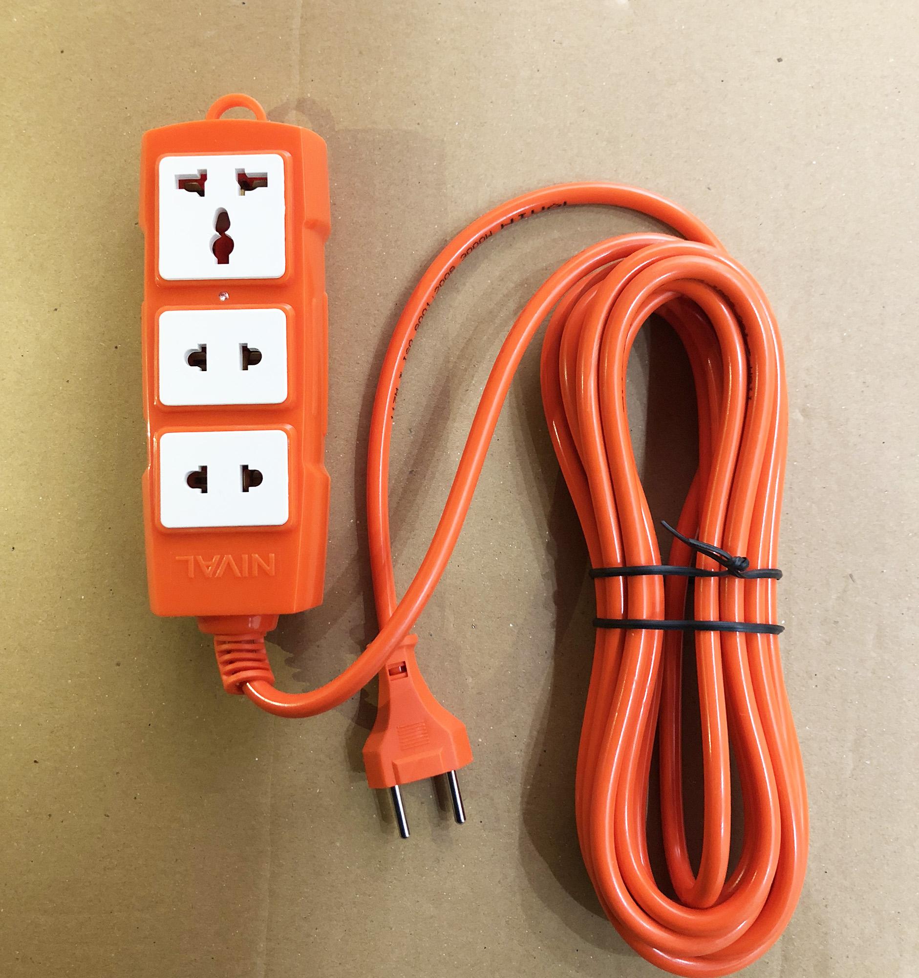 Ổ cắm điện chống cháy chịu nhiệt 3000W lõi sứ cao cấp dây 5M