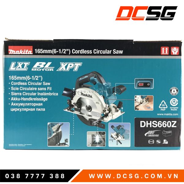 Máy Cưa Đĩa Dùng Pin DHS660Z(Thân Máy Chưa Pin Sạc)